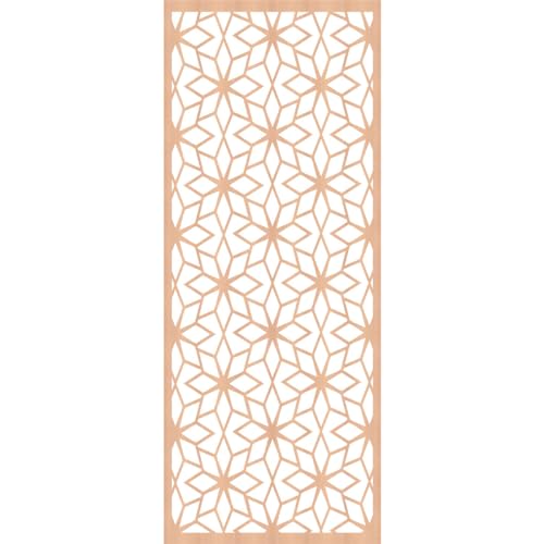 Image of Lake Decorative Pierced Fretwork Wood Wall Panels, 25 3 /8 inchW x 64 3 /8 inchH x 3 /8 inchT, Alder