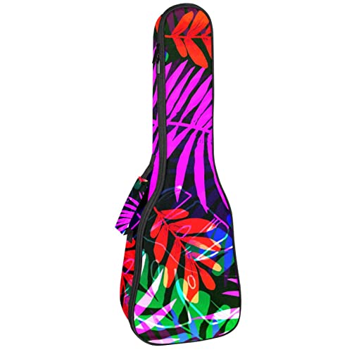 Sac rembourré de 10 mm pour ukulélé de concert robuste et étui de transport soprano floral