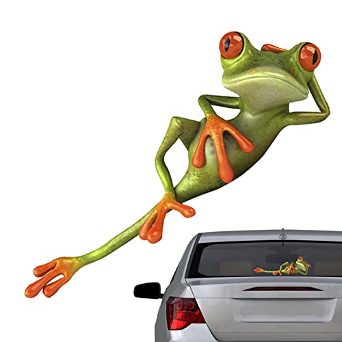 Adesivos de animais para carro,Adesivos de sapos resistentes à água 3D para garrafas de água | Adesi