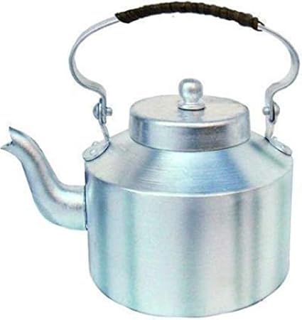 V Metal Arts Aluminum 20 Cup Tea Kettle (Silver)