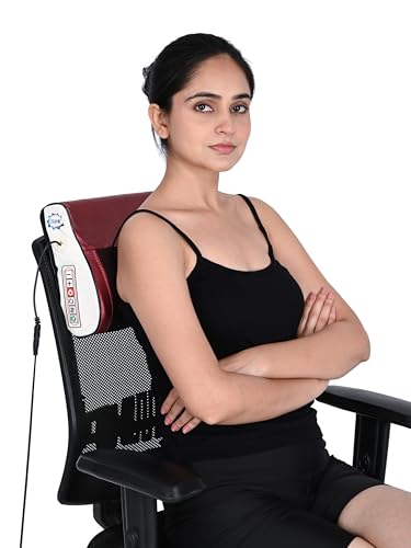 Image of GHK H108 Electric Neck, Back Shiatsu Full Body Massager for Pain Relief Home & Office Use, Massage Pillow, Electric Charger Included (Unisex, Multi)