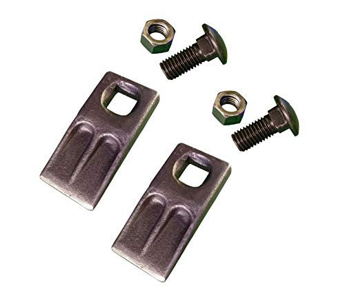 2 - Square Hole Replacement Auger Tooth w/Hardware - SQ58-58PB, AT-5