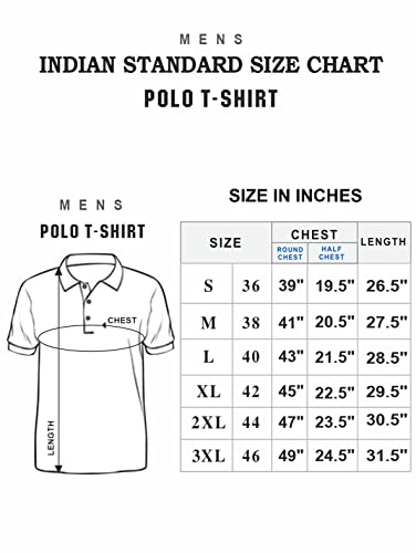 STELLERS Men's & Boys Printed Stylish Cotton Regular Fit Solid Polo Neck T-Shirt Ultra Soft Half Sleeves