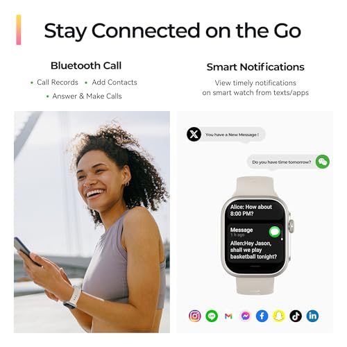 Anyloop ALW10-PRO Smart Watch [Gps, Alexa Built-In], 24/7 Heart Rate Monitor With Hrv, Spo2/Stress/Sleep Tracker, Calls & Messages, 3Atm Waterproof, 12-Day Battery, 100+ Sport Modes Fitness Smartwatches thumb #1