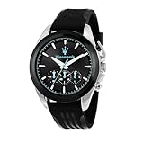 Maserati Orologio Uomo, Cronografo, Analogico, 43 mm, Collezione TRAGUARDO, Surnay, Silicone