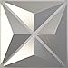 Ekena Millwork 11 7/8"W x 11 7/8"H Kent EnduraWall Decorative 3D Wall Panel, Dark Steel (Covers 0.98 Sq. Ft.