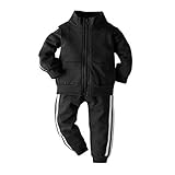 Reine Farbe, Sweatshirt-Oberteil und elastische Bundhose machen Ihr Kind energisch und lebendig