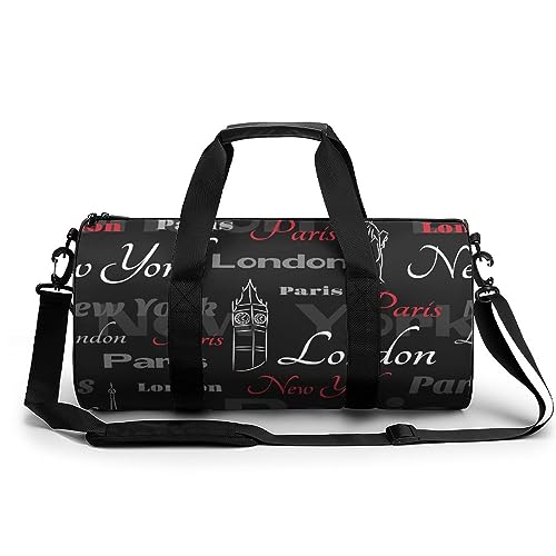 Minnieouse Bolsa De Viaje Para Gimnasio, Ejercicio Físico, Cuero