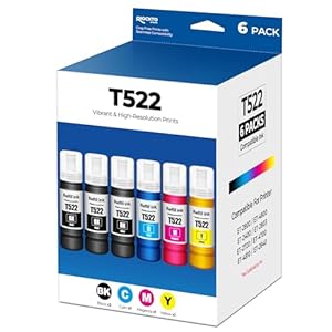 Bots de recarga de tinta 522 para ET-2800 ET-2400 ET-4800 ET-2803 Botellas de tinta 522 para tanque Eco ET2800 ET2400 ET4800 ET2803 ET-2720 ET-4700 ET-4810 ET-2840 2800 2400 4800 2803 2720 Impresora