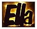 Produktbild Schlummerlicht24 Wandbild Nachtlicht"Ella oder Name mit Farbe nach Wunsch" Led Deko für Kinderzimmer Babyzimmer Junge