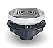 EZ1-PV2-S6-SS - EZ1 PVC Drain with 6" Square Stainless Steel Strainer and 2" x 3" Solvent Weld Outlet