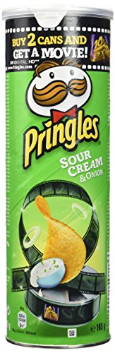 Pringles Crème Oignons 165g x6 : le snack croustillant idéal pour ne jamais manquer d'apéro.