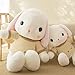 YMQKX 35-105 cm Grandi Orecchie Conigli con Maglioni Giocattoli di Peluche Simpatico Coniglietto Bambola di Peluche Cuscino per Bambini Regalo di Compleanno per Ragazza 105 cm whitewithbrownclo