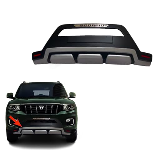 Image of Acrylonitrile Butadiene Styrene (ABS) Front Bumper Protector Guard for Mahindra Scorpio N