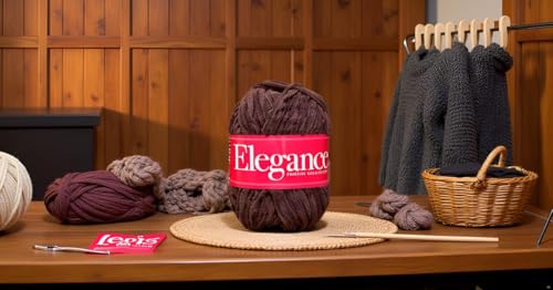 Image of Vard hman Thick Chunky Wool, Elegance Choclate WL 600 gm Best Used with Knitting Needles, Crochet Needles Wool Yarn for Knitting. T