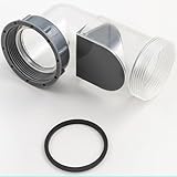 NINMORTH 58 mm Y-Typ Entwässerungsbogen Rückschlagventil Waschbecken Abwasserabzweigung ABS transparente Armatur