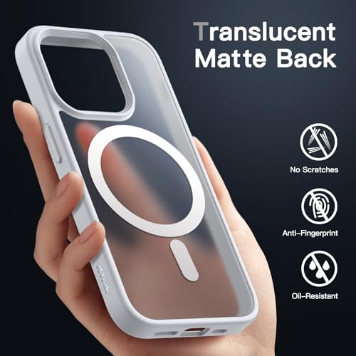 Image of JETech Magnetic Matte Case for iPhone 14 Pro, Gray