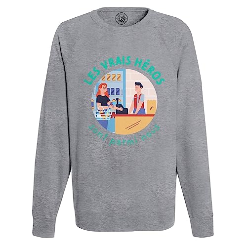 Sweatshirt Homme Caissier Vendeur contre le froid des supermarchés