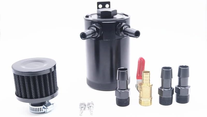 Durable Racing Baffled Oil Catch Can Tank With Air Filter Vehicle Replacement Air-Oil Separator Waste Gas Oil Recover pot