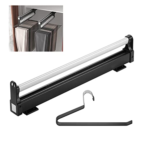 Rail pour vêtements extensible en rackaluminum blanc 35cm | Lot de 5 penderies