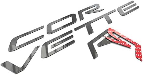 BDTrims Front and Rear Raised Letters Compatible with 1997-2004 Corvette C5 Models (Chrome)