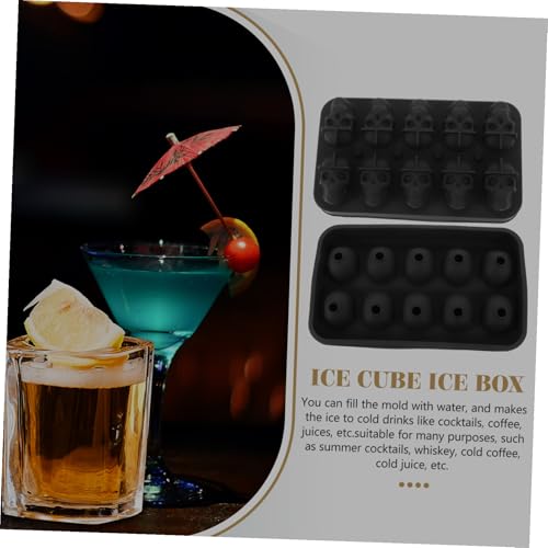 Molde de cubitos de hielo con forma de calavera miniatura 3
