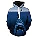Produktbild SHUAIFA Unisex Novelty 3D Print Funny Creative Shark Three Fish Hoodies Casual Pullover Hooded Sweatshirt for Men Women Lmwy - 273 M