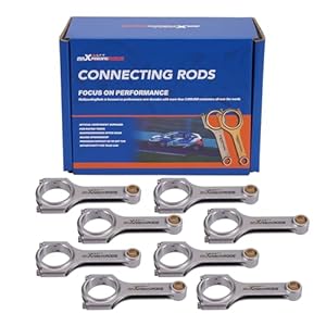 maXpeedingrods 8Pcs Connecting Rods+ARP Bolts for General Motors/GM/Chevrolet – LS-Series V8 engine H-beam for Chevrolet Small block 6.125″