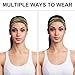 Fashion Sweatband for Yoga Sports Running Cycling Accessories, Non Slip Army Camouflage 3D Print Green Hair Bands, Headbands for Men Women