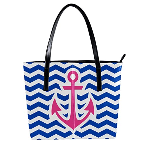 Sac à main bleu marine à rayures océan pour femme