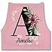 Sch&uuml;rze - und - Buchstabe anpassbar mit Name I Geschenk Initialen - 85x69 - Rosa - personalisierte kochsch&uuml;rze geschenke f&uuml;r &auml;ltere damen buchstaben a backsch&uuml;rze sch&uuml;rze+personalisiert