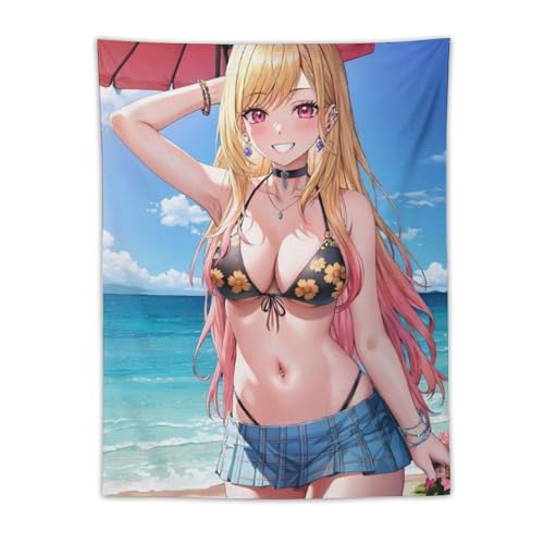 その着せ替え人形は恋をする 喜多川海夢 タペストリー 毛布 インテリア 布 多機能 壁掛け おしゃれ ウォールアート 個性ギフト 浴室 玄関 装飾 アニメ 萌えグッズ 新居祝い 30"x40"