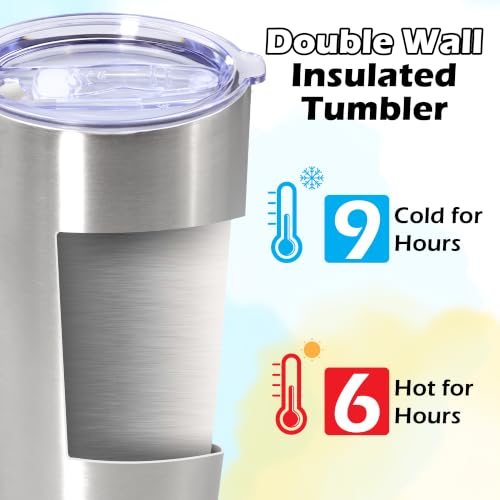Image of 20oz Tumbler Insulated Tumblers Vacuum Coffee Mug with Lid SS 12Pack