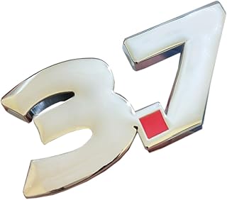 Kaber Egypt 2020-3D Metal Car Logo Emblem Sticker Decal - Metal - 3.7 Silver - 10cm by 4cm - Kaber Egypt