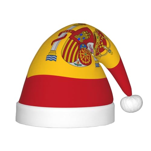 WBQLSL Spanische Flagge Kindermode Weihnachtsmützen Weihnachten...