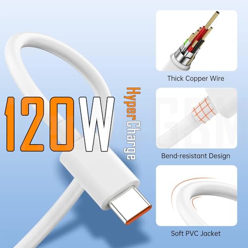 Image of Original 80W Fast Charging Combo Compatible with Vivo T4, Y400 Pro (Adapter & Cable)
