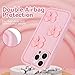 Pajony Cute Cases for iPhone 14 Pro Max, Pink 3D Bowknot Design Soft Shockproof Protective Phone Cover for Girls Women