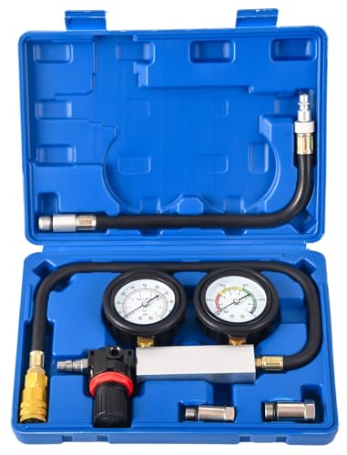 DHA Cylinder Leak Down Tester Kit, Small Engine Compression Leakd...