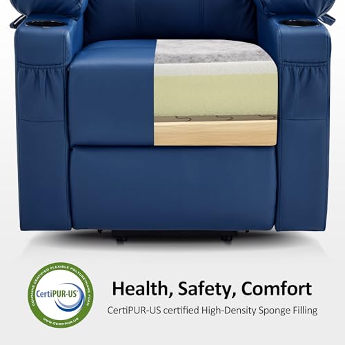Image of MCombo Small Power Lift Recliner Chair for Elderly, Heat and Massage 7141