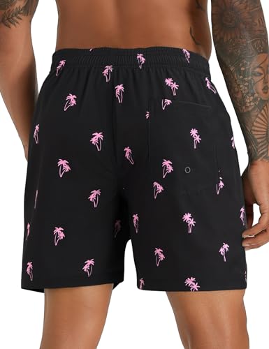 Image of APTRO Men's Swim Trunks with Compression Liner 5 Inch Bathing Suit Beach Swimsuits