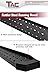 TAC 6.5” Rattler Steel Running Boards Fit 2014-2026 RAM Promaster Van 136”/159” Wheel Base (Full Size) Utility Black Side Step Nerf Bars Side Bars Step Rails Off Road Exterior Accessories (2 Pieces)