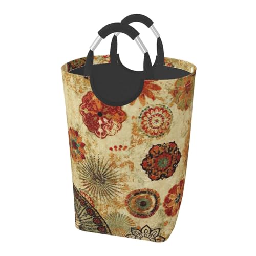 Grand sac à linge pliable autoportant médaillon panier - 2
