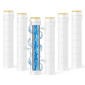 JOMST Shower Filter for Handheld Shower Head, 6 Pack 18 Stage Filter for Hard Water Remove Chlorine and Harmful Substances, Only Fit for JOMST SP 03A Filtered Shower Head (ASIN: B0CXXK3VRC)