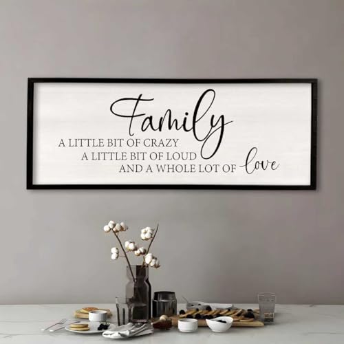 Family A Little Bit Of Crazy Sign Wall Decor 32"×12"