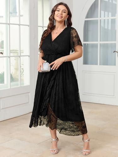 lace xl size dress number