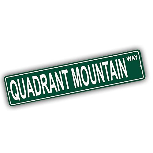 Brotherhood Aluminum Street Sign for Quadrant Mountain - Wyoming Wall Decor