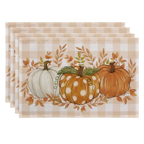 Romanstile Fall Placemats Set of 4-12 X 18 Inch...