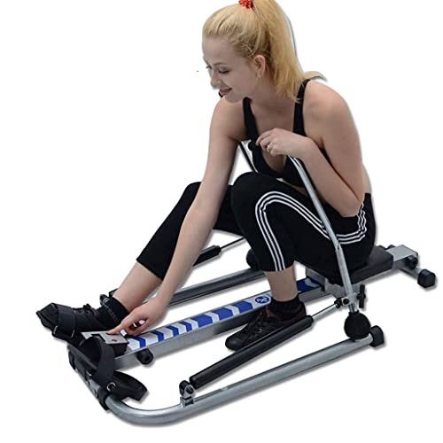 Image of Fitness Equipment Rowing Machine Household Training Rowing Machine Water Resistance Hydraulic Rowing Machine Indoor Fitness Equipment Black 126 * 58