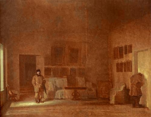 Impresión en lienzo de la obra de Ivan Kramskoy para decoración de oficina y salón, 60x90cm