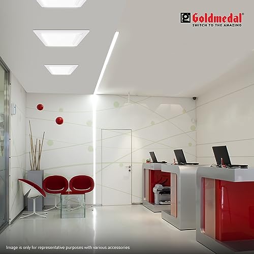 Image of Goldmedal Zolo 6W Square LED Surface Panel Light | Slim & Energy Efficient | Suitable for Bedroom, Living Room, Dining Room & Kitchen |Cool Daylight(6500K)